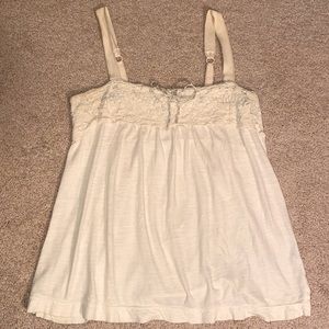Cream lace tank!